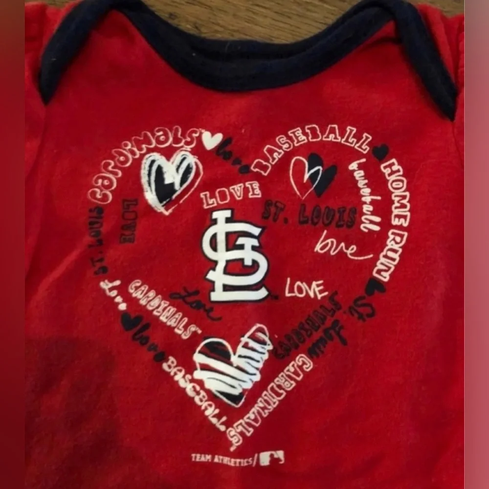 ST Louis Cardinals Onesies 3/6 & 6/9 months NEW